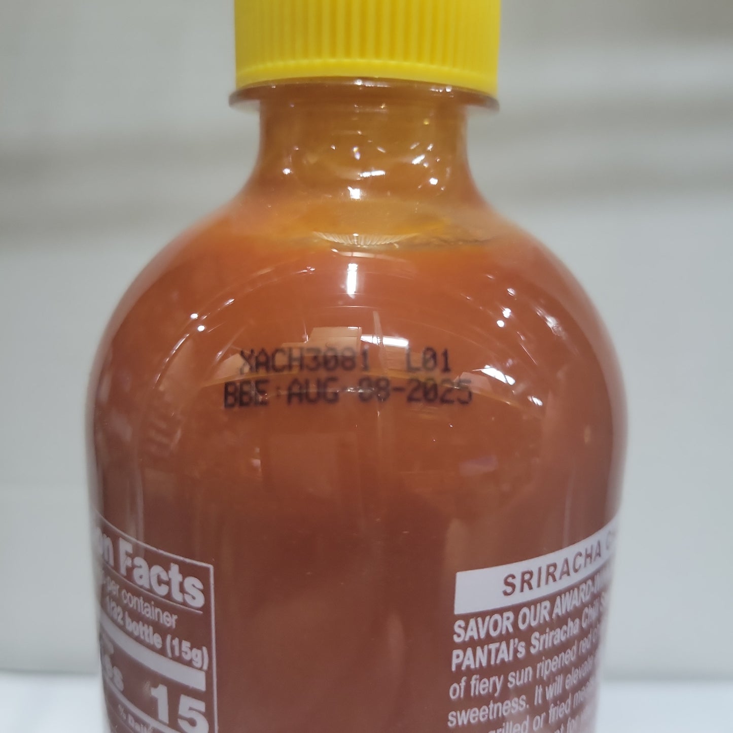 Pantai Brand Sriracha Chili Sauce 17oz expiration 2025 Aug 10 Free